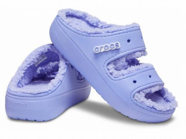 Klapki Crocs Classic Cozzy Sandal digital violet