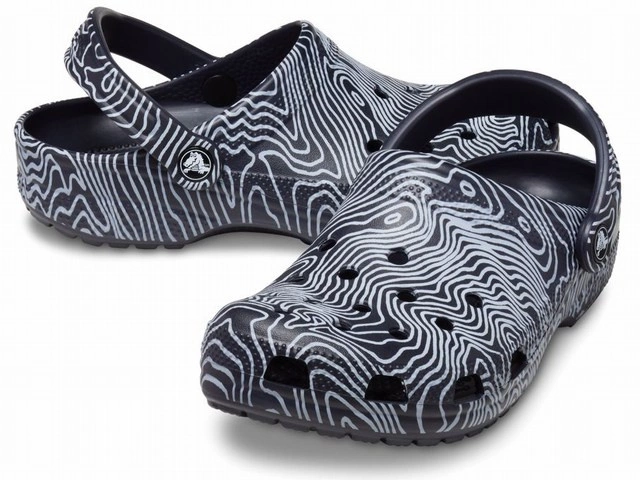 Klapki Crocs Classic Topographic Clog Deep Navy/ Multi
