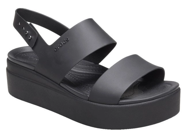 Sandały Crocs Brooklyn Low Wedge W Black