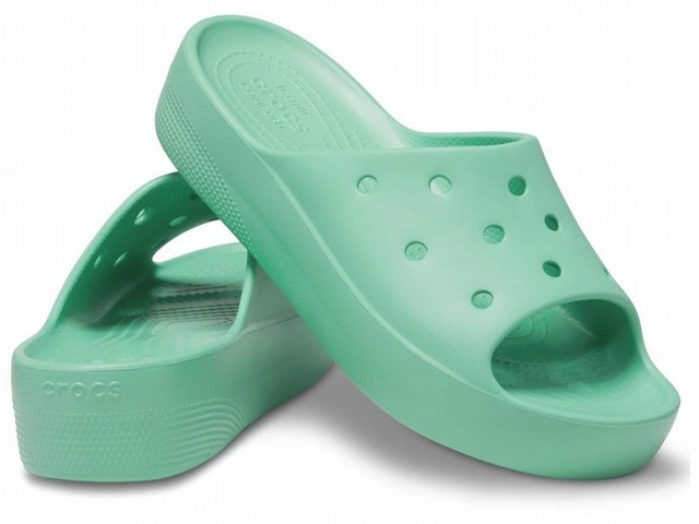 Klapki Crocs Classic Platform Slide W Jade Stone