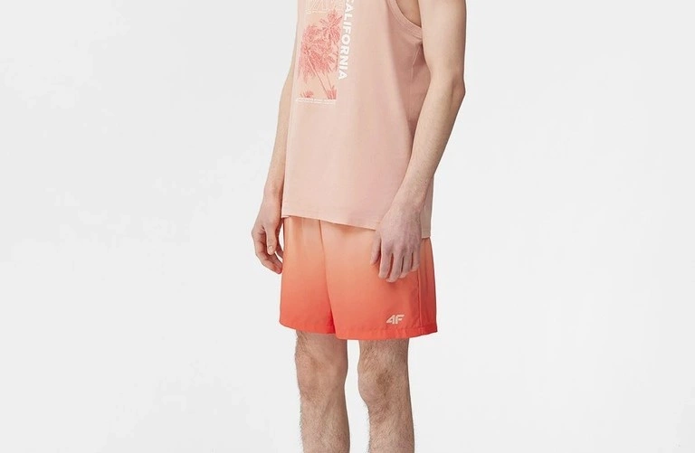 Szorty kąpielowe męskie 4F łososiowy