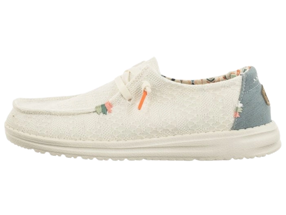 Buty Hey Dude Wendy Boho White Crochet