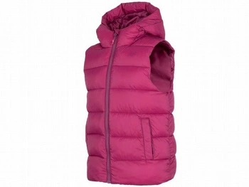 Kamizelka dziewczeca 4F ciemny róż