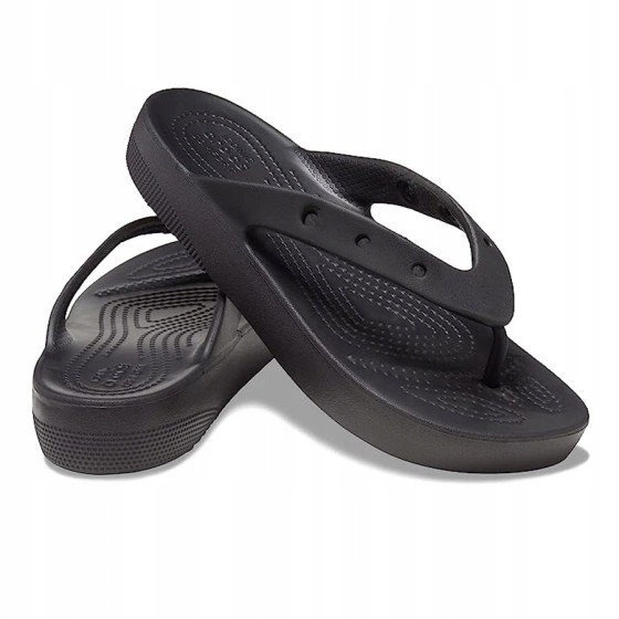 Klapki Crocs Classic Platform Flip W Black